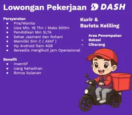 Lowongan Pekerjaan Kurir & Barista Keliling