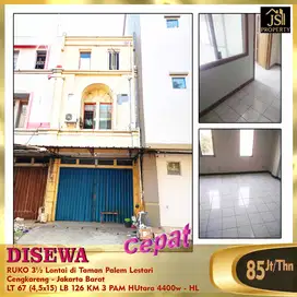 DISEWA RUKO 3½ Lantai di Taman Palem Lestari  Cengkareng JakBar - HL