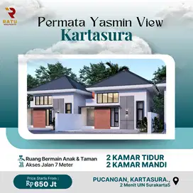 Rumah Area Kampus Solo Barat. Modern Minimalis SHM + PBG