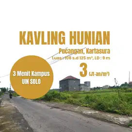 Tanah Solo barat Area Kampus Cocok Untuk Kost