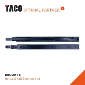 Jual Murah Rel Laci TACO Double Track Full Extension BBS 006 FE 45 CM