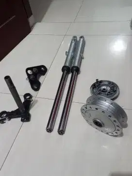 As shok depan komplit jet win/ win100 dan tromol dan tutup tromol