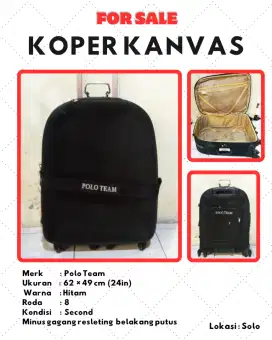 Koper kanvas second