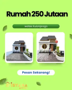 Rumah Baru di Kulon Progo Harga Murah 200 Jutaan