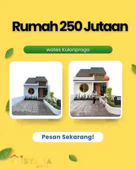 Hunian Hemat di Kulon Progo Rumah Seharga 200 Juta