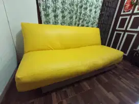 Dijual Sofabed 3 in 1 Warna Kuning - Kondisi Sangat Bagus (Like New)