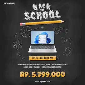 Laptop HP EM0332/0333AU AMD Ryzen 3 7320 8/512GB win 11+ohs21