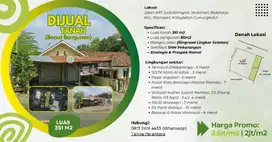 Dijual Murah Tanah + Bonus Bangunan Baleharjo, Wonosari, Gunungkidul