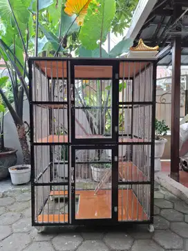 Kandang kucing jumbo besar aluminium