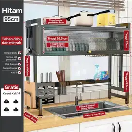 Rak Piring Hitam Murah