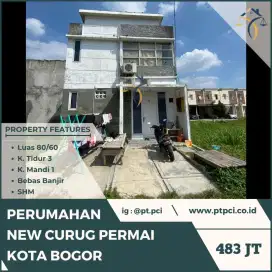 DIJUAL RUMAH DI PERUM NEW CURUG PERMAI KOTA BOGOR - VIA CESSIE