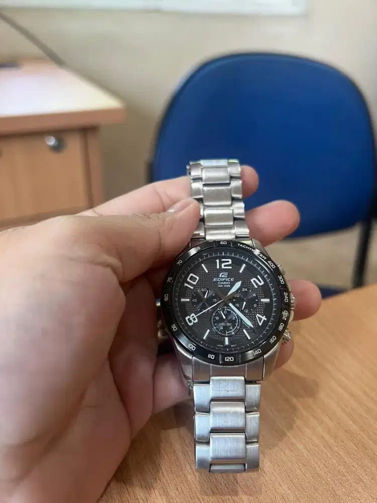 Jam tangan Edifice chrono original box lengkap / jam tangan chrono