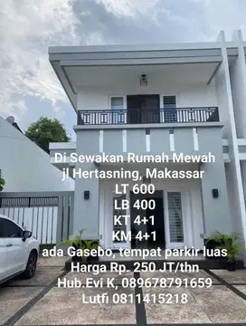 Disewakan Rumah Mewah 2 lantai di Hertasning Komp Perumahan Makassar