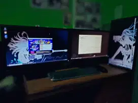 1 PC Desktop Core i7 High Spec(CPU+3*Monitor 21,5Inc)