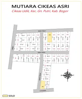 Mulai dari 4 Jutaan Per Meter Dekat Mal Ciputra Cibubur