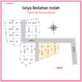 Promo Mulai dari 1Jutaan PerMeter Legalitas SHM Dekat RS Permata Depok