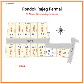 Promo Stok Terbatas tinggal 1 Unit Mulai 4 Jutaan/M Dekat Alun Depok