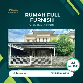 RUMAH FULL FURNISHED JALAN AMAL MEDAN SUNGGAL