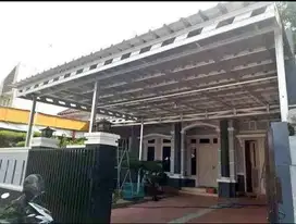 Kanopi atap spandek rangka bajaringan