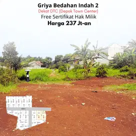 Dijual Kavling Free SHM Per Unit, Dekat DTC (Depok Town Center)