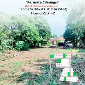 Tanah Kavling Luasan 86m2, 2Jt'an/m2 Dekat RS Hermina Mekarsari