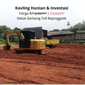 Dekat Gerbang Toll Bojonggede; Kavling Perumahan Terima SHM