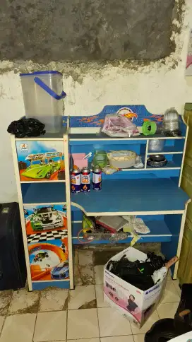 Meja Belajar Anak Hotwheels