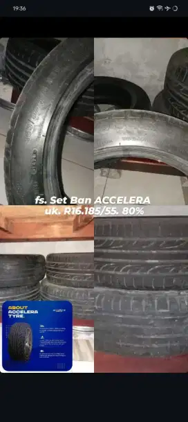 Set Ban Accelera R16 185/55 80%