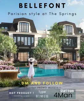 Rumah Elit Di kawasan The Spring Summarecon Serpong  Cluster BelleFont