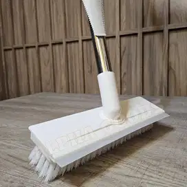 sikat dorong lantai kamar mandi 2 in 1 dengan wiper AGOO