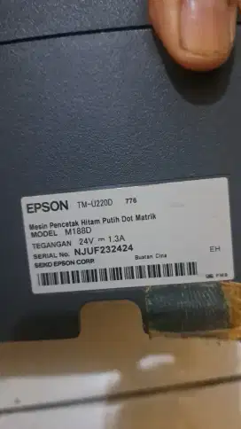 Printer Epson dot matrik, usb connection