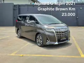 Alphard G Km 20rb Cash Atpm 2021 Graphite Brown Coklat Toyota 2.5 G