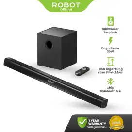 ROBOT RB690 TV SoundBar Dan Subwoofer 30W Powerful Ultra Bass Stereo