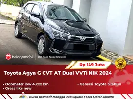 [ LOW KM 4RB ] Toyota Agya G CVT AT Dual VVTi Hitam 2024/2025