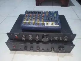 Amplifier pre amp rakitan mixer mini
