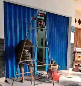 Rolling door folding gate murah