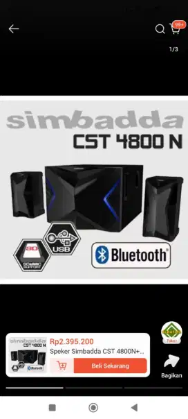 Subwoofer Speker Simbadda CST 4800N-