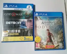 Kaset BD ps4 god of war dan ac odyssey