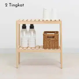 Wooden 50cm L35 T 50 cm/ Rak serbaguna /rak kompor 1 tungku