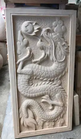 Batu Alam Paras Ukir Relief