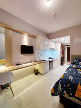 Dijual Unit Studio Apartemen Sky House BSD Full Furnished Interior