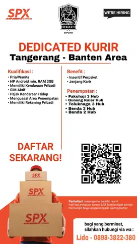 LOKER KURIR SPX