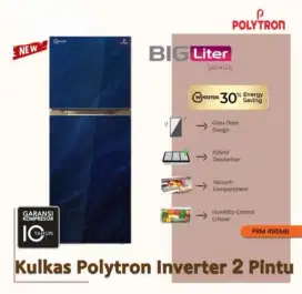 Kulkas 2 pintu polytron jumbo
