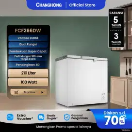 Frezer box changhong 200 Liter