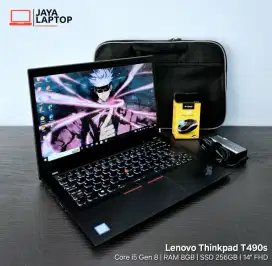 Lenovo Thinkpad T490s Core i5 G8 RAM 8GB SSD 256GB Laptop Second Bekas