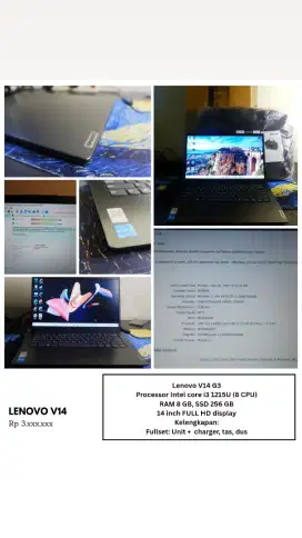 Lenovo V14 G3, Intel Core i3 gen 12, 8/256, FHD