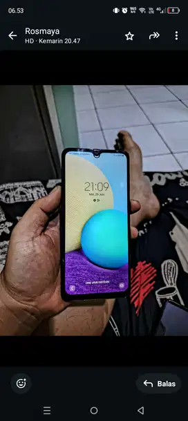 Di jual hp Samsung A02 ram 3/32