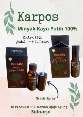 Minyak Kayu Putih Karpos 20 ml