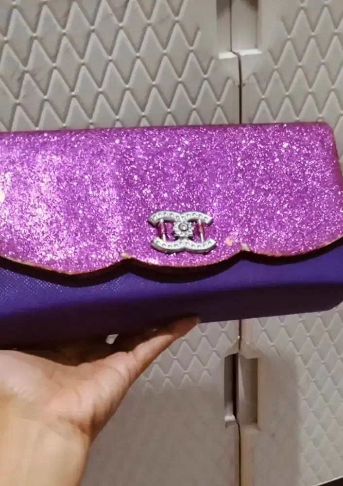 Dompet kondangan purple