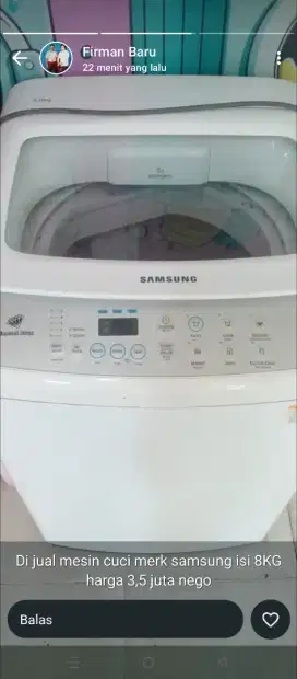 Mesin cuci merk ssmsung